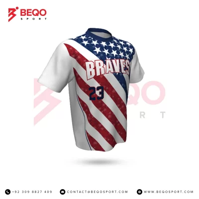 American Flag Baseball Short Sleeve Jerseys