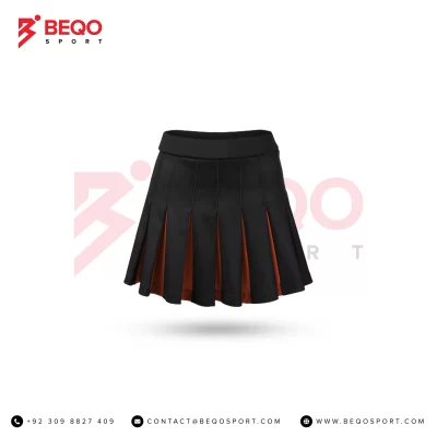 Black Cheer Pleated Skirt