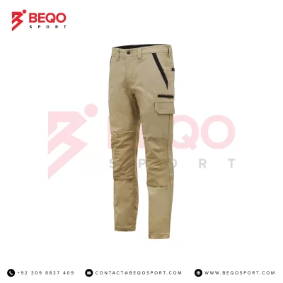 Khaaki Flexible Trouser with Padded Knees