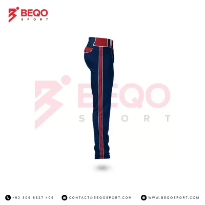 Men’s Blue and Red Stripe Baseball Pants