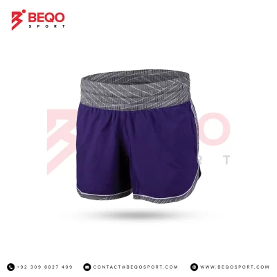 Purple and Grey Boxing Shorts