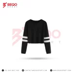 Women’s Black Short Length Sweatshirt