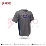 Youth Grey Baseball Jersey