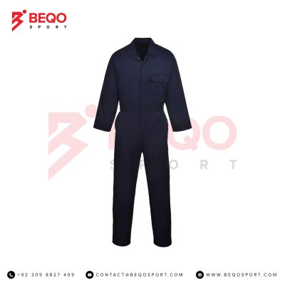 Navy Blue Simple Coverall